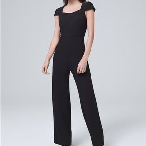 Adrianna Papell wide leg jumpsuit black size 8 NWT
